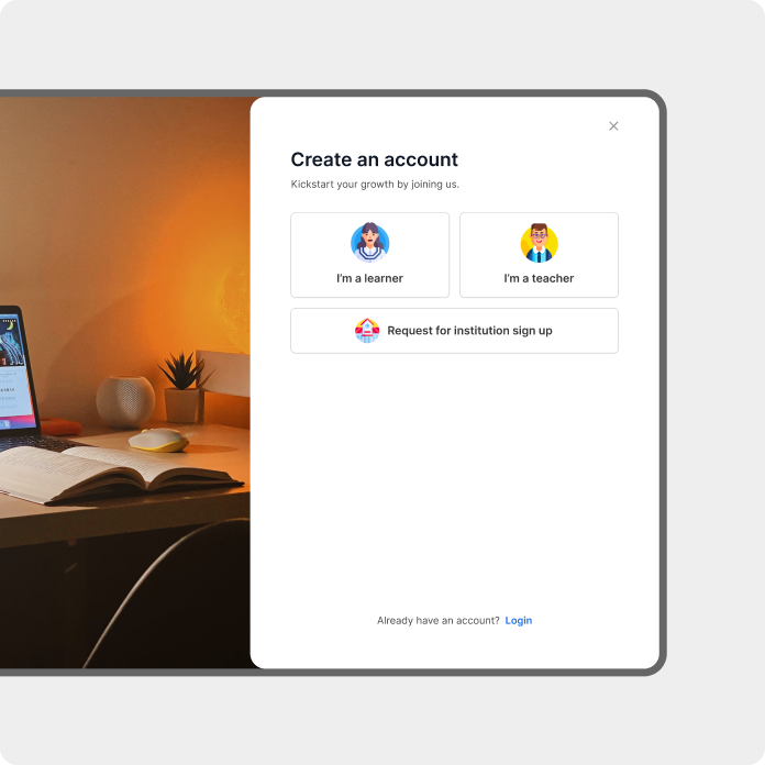 Recurring webinar interface design